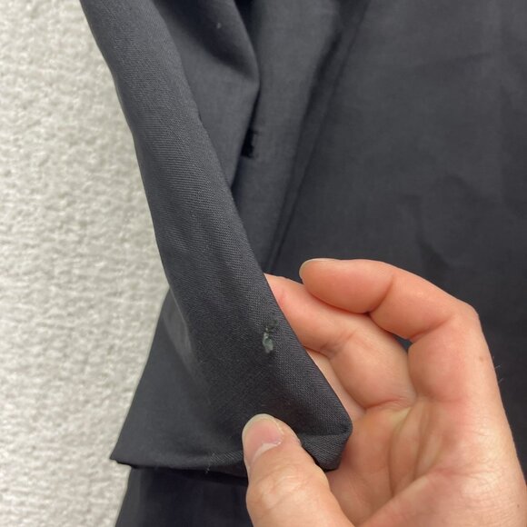 VTG Gala x Thos priestley & sons Mohair / Wool Blazer Sz 41R Black England Made - Picture 12 of 16